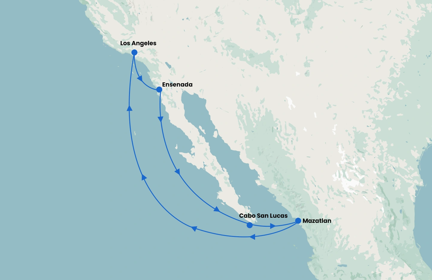 Las Vegas to Los Angeles onboard Navigator of the Seas